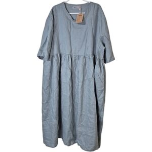 100% Linen Midi/Maxi Plus Size Dress